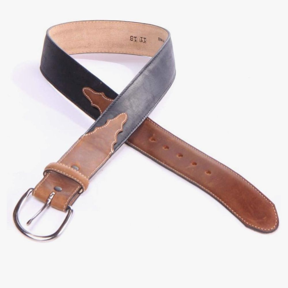 Silver Creek Western Work Belt (BLACK/BROWN) 36